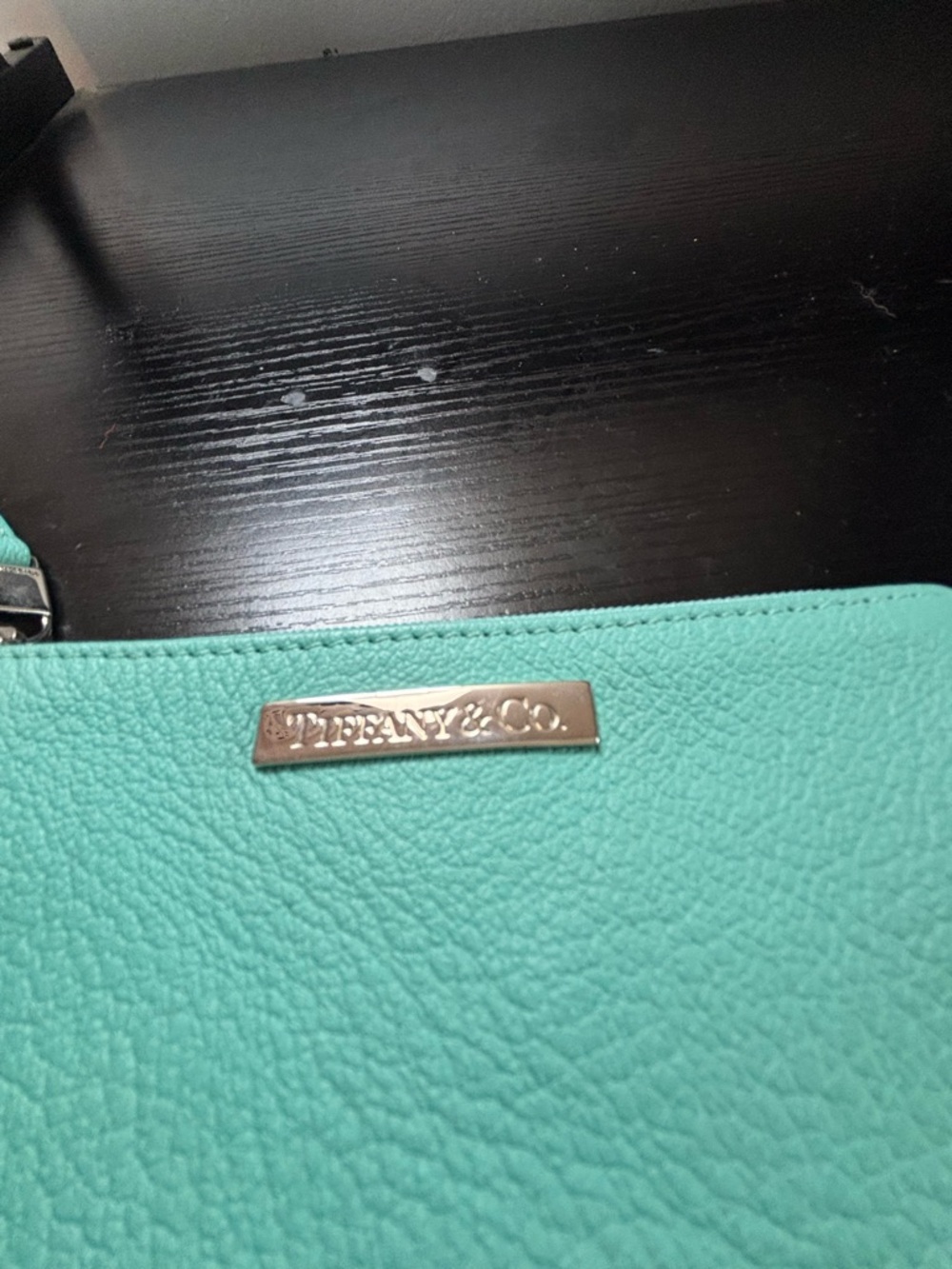 Authentic Tiffany & Co. Leather Cosmetic Pouch – Iconic Tiffany Blue - Picture 5 of 6